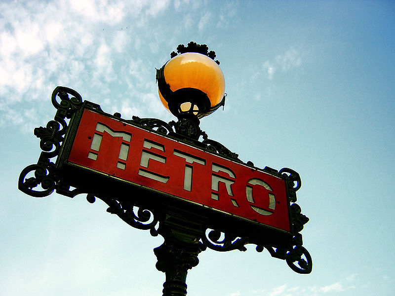 Paris Metro Sign - Framed Images